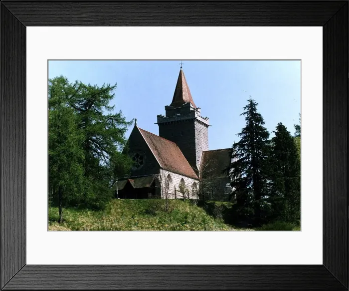 Framed Print : Crathie Church Royal Deeside external shot Framed Print : Crathie Church Royal Deeside external shot