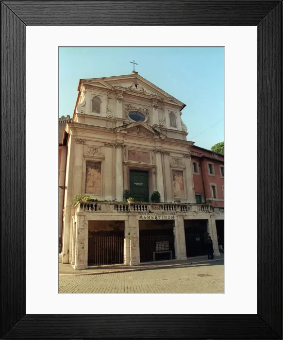 Framed Print : Italy Rome Forum Church at the Roman Forum circa 1997
