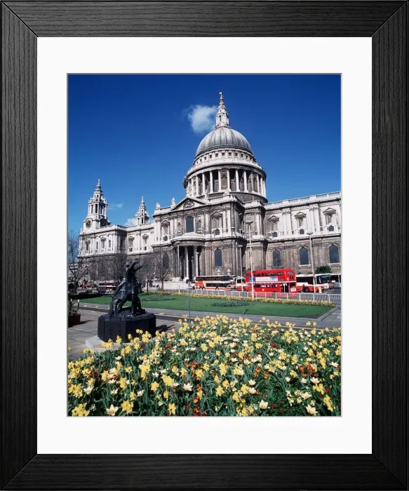 Framed Print : St Pauls Cathedral London circa 1995 Framed Print : St Pauls Cathedral London circa 1995