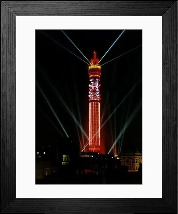 : London BT Tower in London light up in aid of its biennial this month : London BT Tower in London light up in aid of its biennial this month