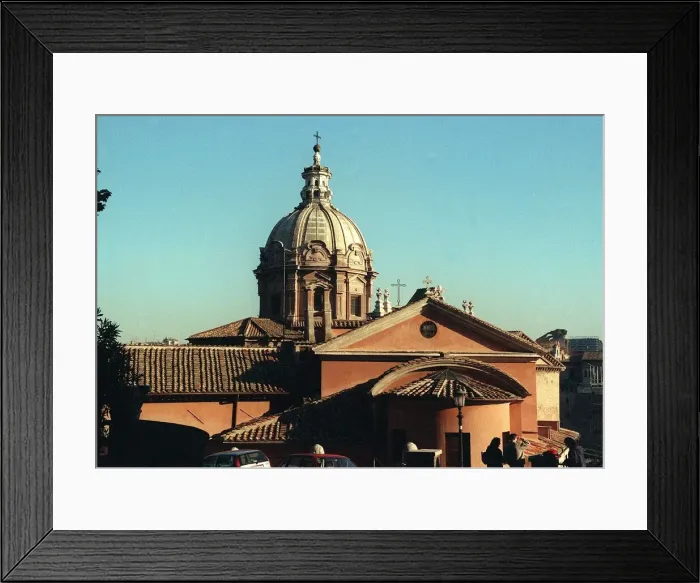 Framed Print : Church Dome from the Roman Forum Italy, Rome Framed Print : Church Dome from the Roman Forum Italy, Rome