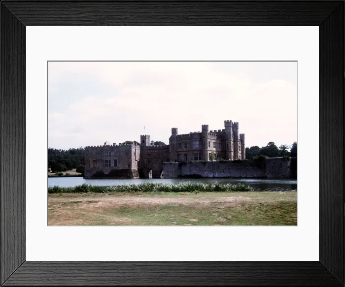 Framed Print : Leeds Castle Kent 12th century castle near Maidstone circa 1980