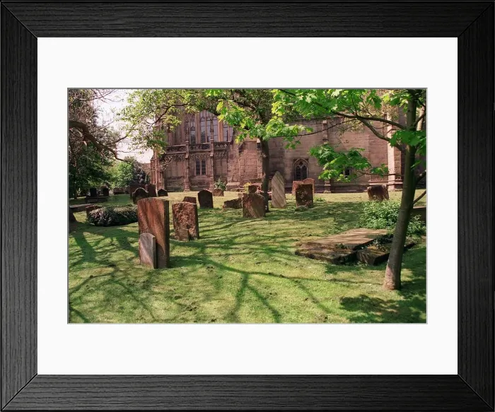 Framed Print : Churche Graveyard in the City of Warwick Framed Print : Churche Graveyard in the City of Warwick