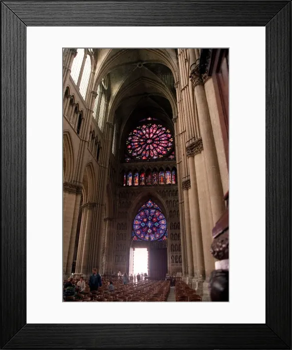 Framed Print : France Reims Rheims Cathedral Interior Framed Print : France Reims Rheims Cathedral Interior
