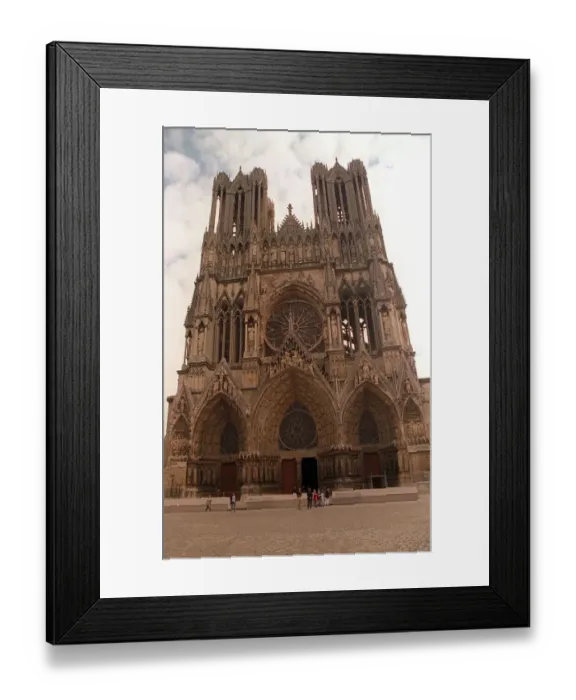 Framed Print : France Reims Rheims Cathedral Framed Print : France Reims Rheims Cathedral
