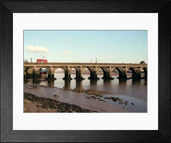 Framed Print : Devon Bideford Bridge Framed Print : Devon Bideford Bridge