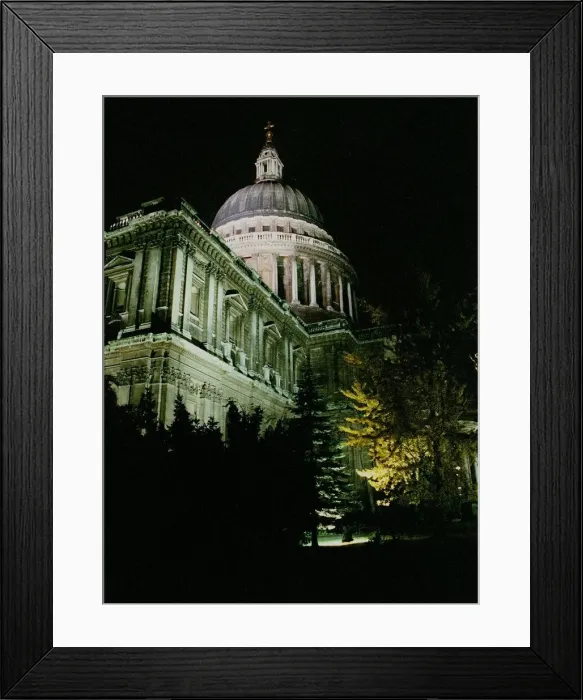 Framed Print : Saint Pauls Cathedral London at night Framed Print : Saint Pauls Cathedral London at night
