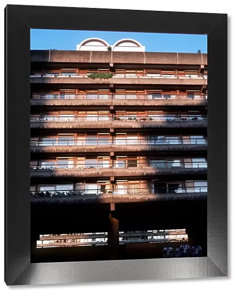 Block of flats Barbican Centre London Circa 1985. Circa 1985