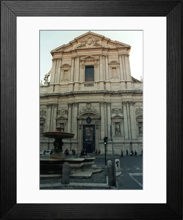 Framed Print : Italy Rome Churches St Andrea the Opostolo