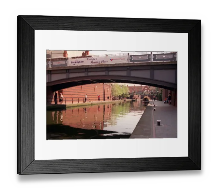 Framed Print : Birmingham Canal Brindley Place