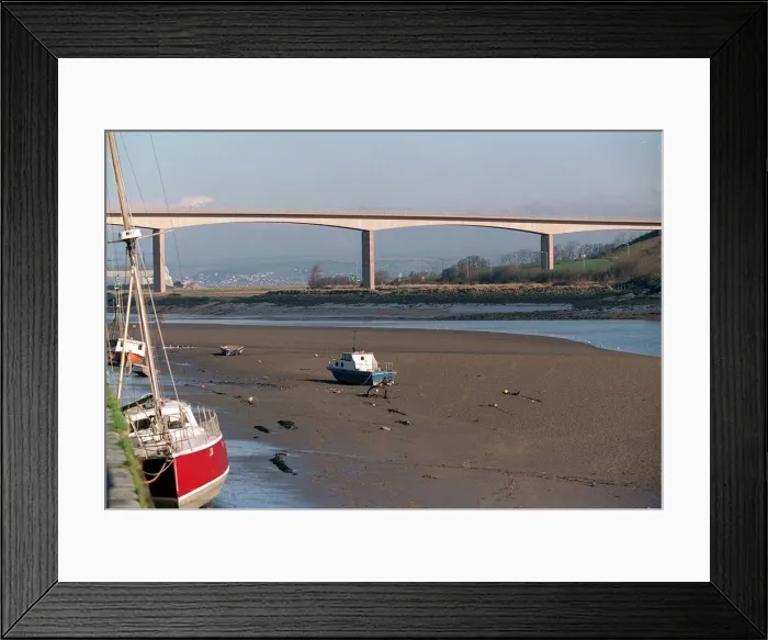 Framed Print : Devon Bideford Taw Bridge