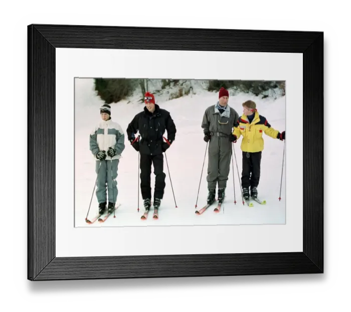 Framed Print : Prince Charles and his sons January 1998 Prince William Framed Print : Prince Charles and his sons January 1998 Prince William