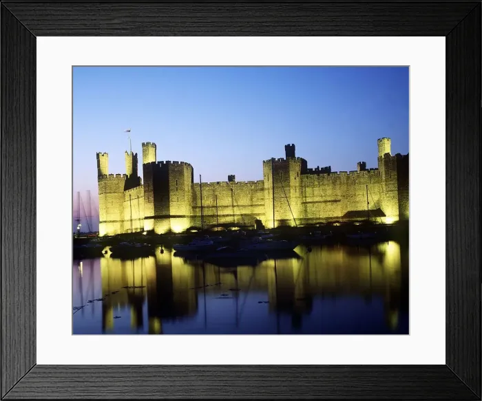 Framed Print : Caernarfon Castle Gwynedd N Wales circa 1996 Framed Print : Caernarfon Castle Gwynedd N Wales circa 1996