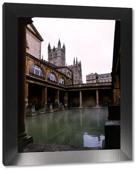Britain Bath - General view of pump room and roman bath house