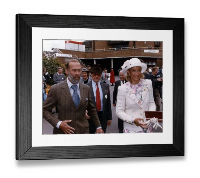 Framed Print : Prince & Princess Michael of Kent at Kempton Races May 1993 Framed Print : Prince & Princess Michael of Kent at Kempton Races May 1993