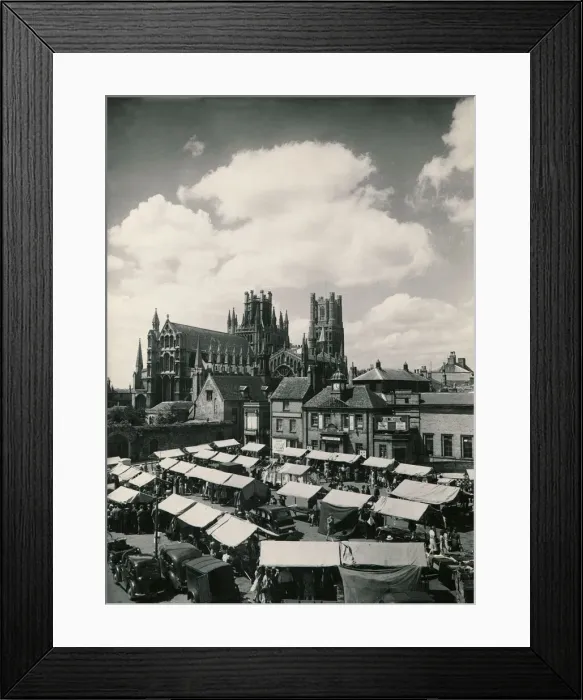 Framed Print : Ely Cathedral fourteenth century building in Cambridgeshire Architecture churches church