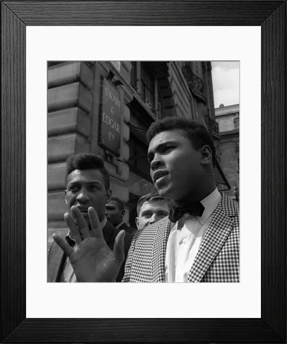 Framed Print : Cassius Clay later to become Muhammad Ali May 1963 In town for