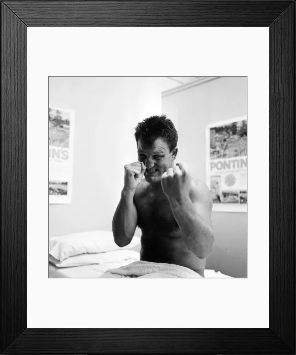 Framed Print : Brian London July 1966 Boxer British Heavyweight aged 32 Pictured during training Framed Print : Brian London July 1966 Boxer British Heavyweight aged 32 Pictured during training
