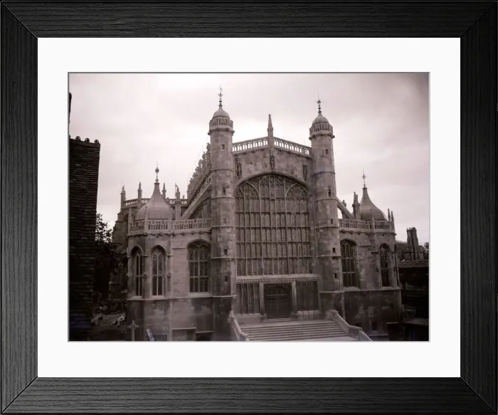 Framed Print : St Georgees Chapel Windsor Exterior of church building stained glass window Framed Print : St Georgees Chapel Windsor Exterior of church building stained glass window