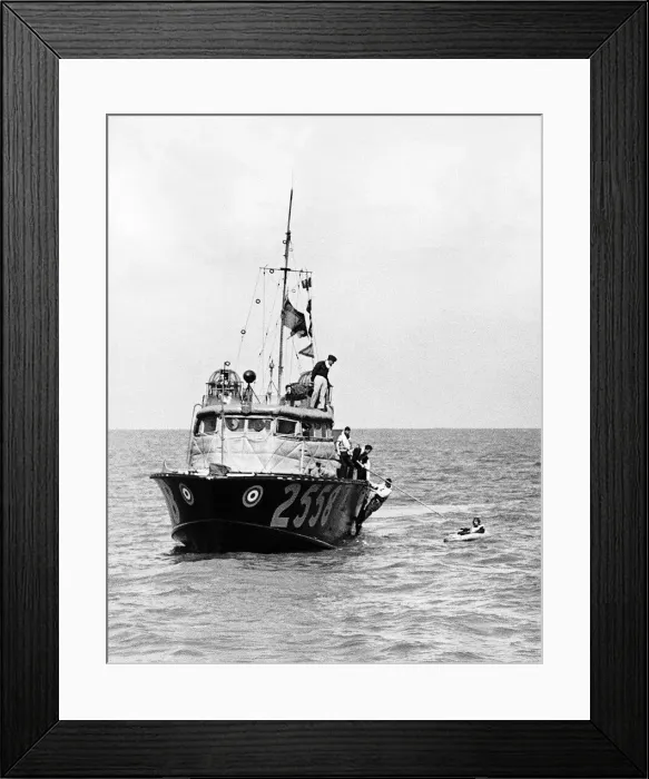 Framed Print : RAF Sea Rescue Launch, 4th July 1943. Our Picture Shows Framed Print : RAF Sea Rescue Launch, 4th July 1943. Our Picture Shows