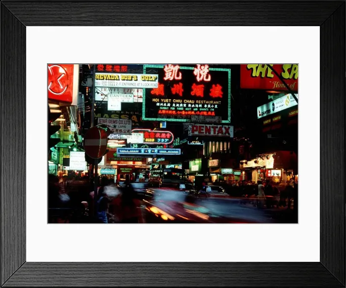 Framed Print : Hong Kong night view
