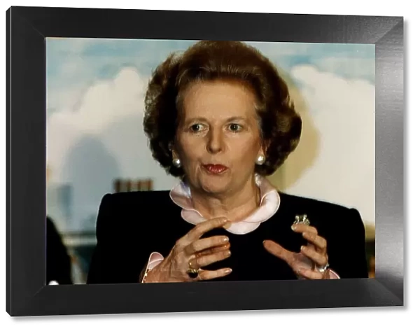 Margaret Thatcher former British Prime Minister. Circa 1991