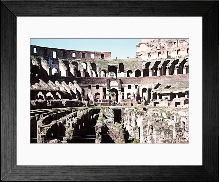 Framed Print : Colosseum Rome Italy general view of interior