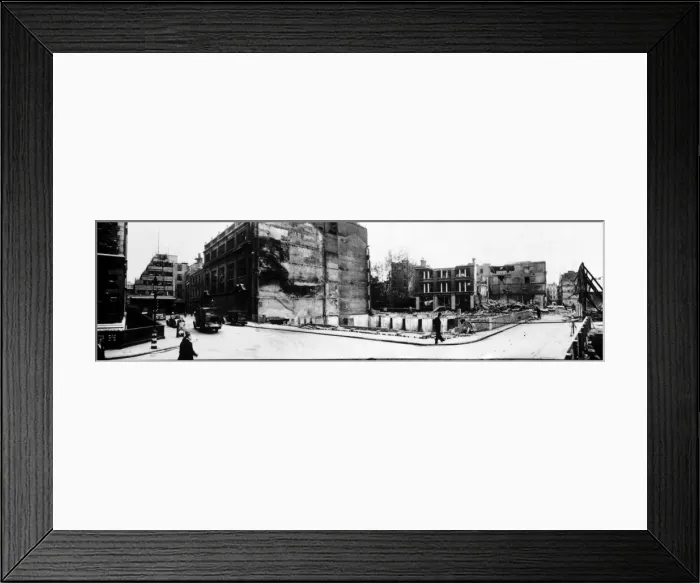 Framed Print : WW2 Air Raids on a small town