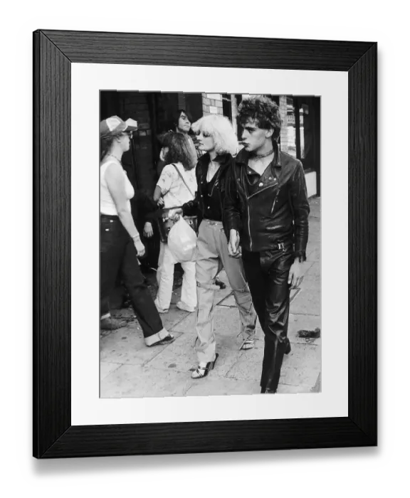 Framed Print : Youth Punk Rockers tour the Kings Road