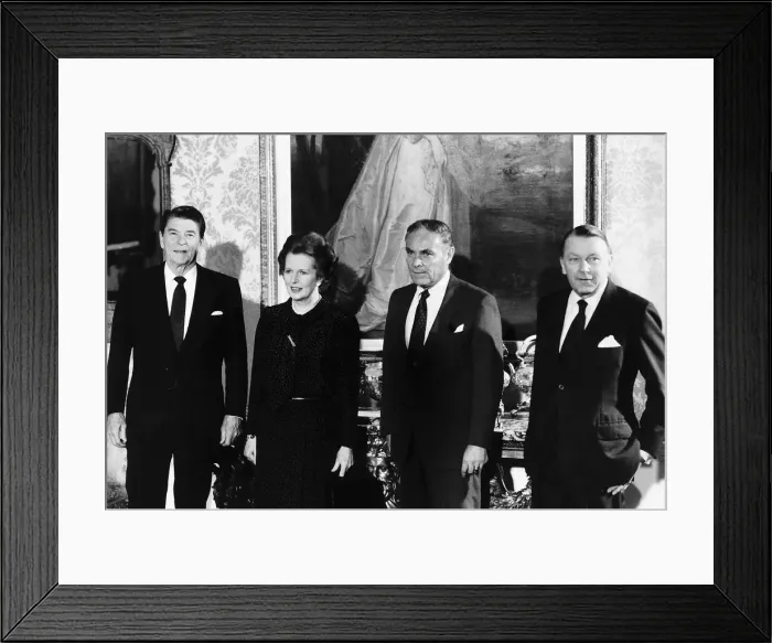 Framed Print : President Reagan, Margaret Thatcher, Alexander Haig American Secretary of State Framed Print : President Reagan, Margaret Thatcher, Alexander Haig American Secretary of State