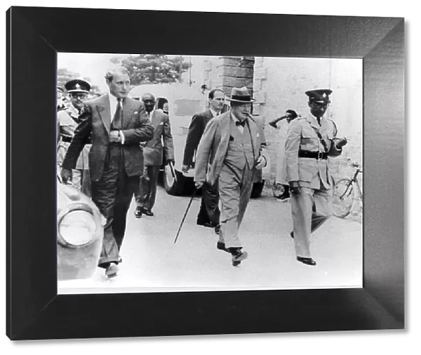 Cyril Davies bodyguard to Winston Churchill in Spanish town Jamaica. Circa 1940s