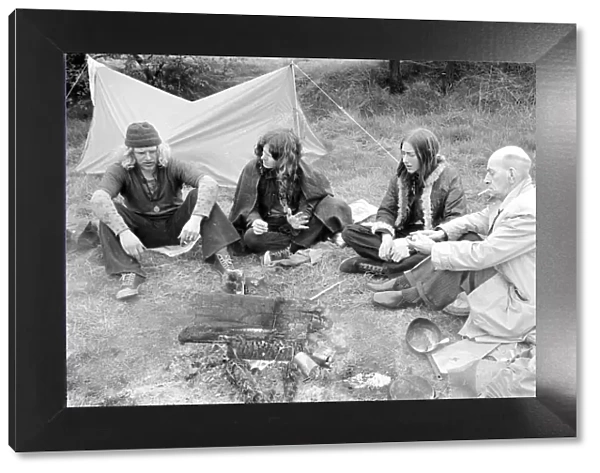 60-year-old miner Ted Hughes meets the young generation who are camping out beside