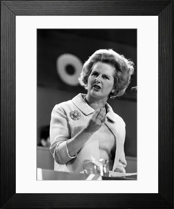Framed Print : Margaret Thatcher Oct 1967 making speech at the Conservative Party Conferance Framed Print : Margaret Thatcher Oct 1967 making speech at the Conservative Party Conferance