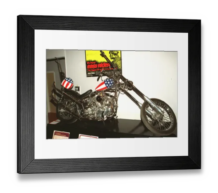 Framed Print : Harley Davidson motorbikes 21 January 1998: on show at the Barbican Art Exhibition London Framed Print : Harley Davidson motorbikes 21 January 1998: on show at the Barbican Art Exhibition London