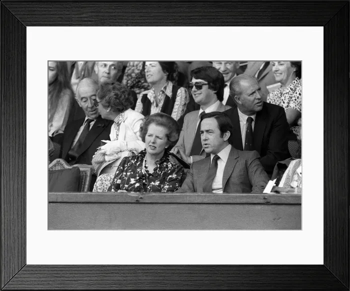 Framed Print : Margaret Thatcher British Prime Minister - Jun 1983 at the Wimbledon Tennis Framed Print : Margaret Thatcher British Prime Minister - Jun 1983 at the Wimbledon Tennis