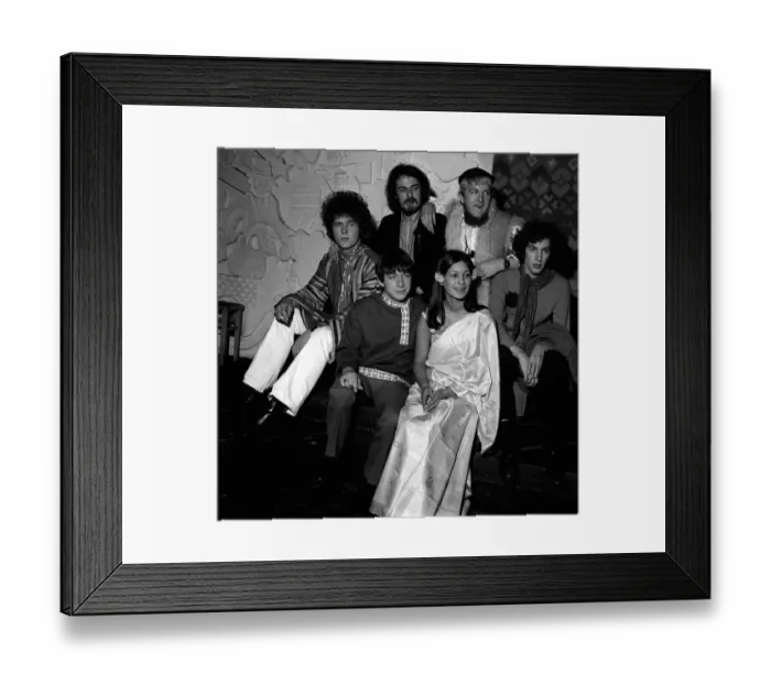 Framed Print : Pop band The Animals at Eric Burdon wedding 1967 to Angie King at Speak easy club Framed Print : Pop band The Animals at Eric Burdon wedding 1967 to Angie King at Speak easy club