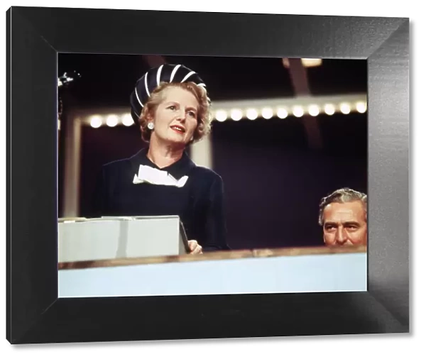 Minister of Education Margaret Thatcher speaking at the 1970 party conference