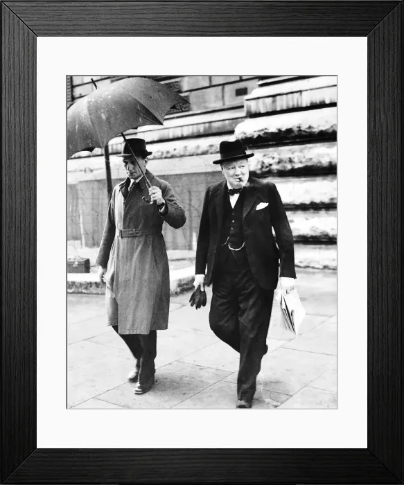 Framed Print : Winston Churchill Prime Minister of Britain during the WW2 1945 WW2 Framed Print : Winston Churchill Prime Minister of Britain during the WW2 1945 WW2
