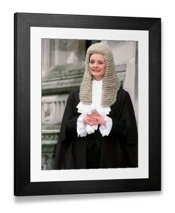 Framed Print : Cherie Blair (Cherie Booth) wife of Labour Leader Tony Blair after being sworn in as a Framed Print : Cherie Blair (Cherie Booth) wife of Labour Leader Tony Blair after being sworn in as a