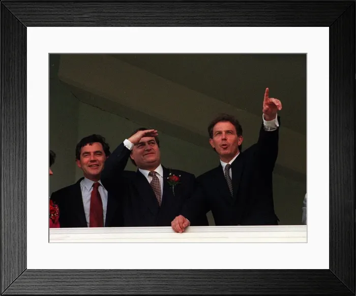 Framed Print : Tony Blair Labour Leader MP with Deputy Leader John Prescott Framed Print : Tony Blair Labour Leader MP with Deputy Leader John Prescott