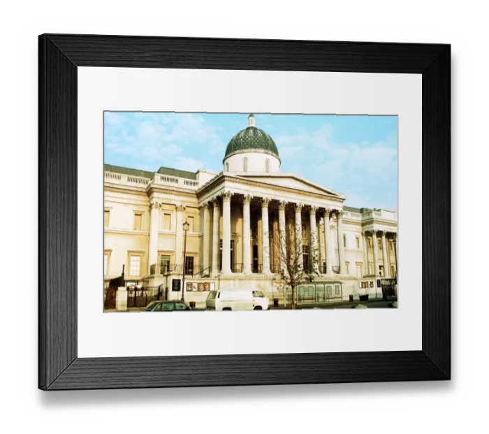 Framed Print : National Art Gallery at Trafalgar Square London where the IRA caused a bomb blast in Framed Print : National Art Gallery at Trafalgar Square London where the IRA caused a bomb blast in