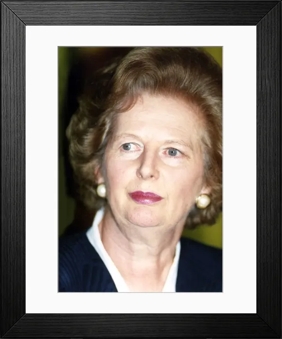 Framed Print : Margaret Thatcher Prime Minister and leader of the Conservative Party 1990 Framed Print : Margaret Thatcher Prime Minister and leader of the Conservative Party 1990