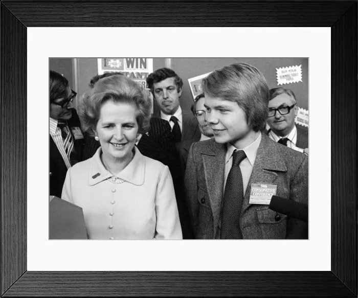 Framed Print : Margaret Thatcher and William Hague at the Conservative Party conference. October 1977