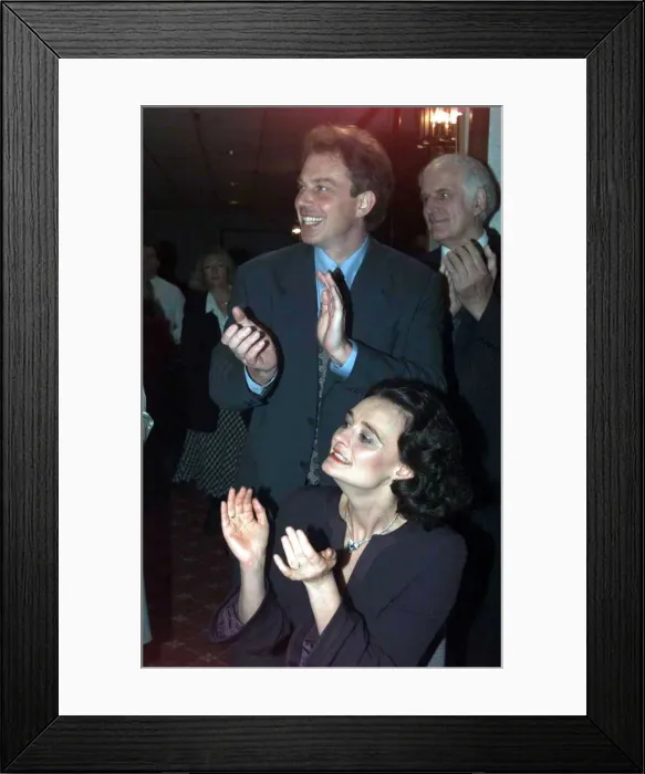 Framed Print : Tony Blair Labour Leader MP and wife Cherie Booth at the Grand Hotel 1995 Framed Print : Tony Blair Labour Leader MP and wife Cherie Booth at the Grand Hotel 1995