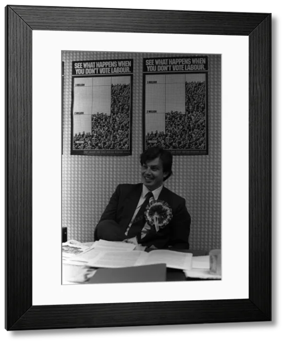 Framed Print : Beaconsfield By Election 1982, Tony Blair, Labour Party Candidate Framed Print : Beaconsfield By Election 1982, Tony Blair, Labour Party Candidate