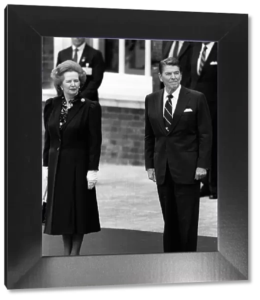 Ronald Reagan, President United States of America and Margaret Thatcher. 1984