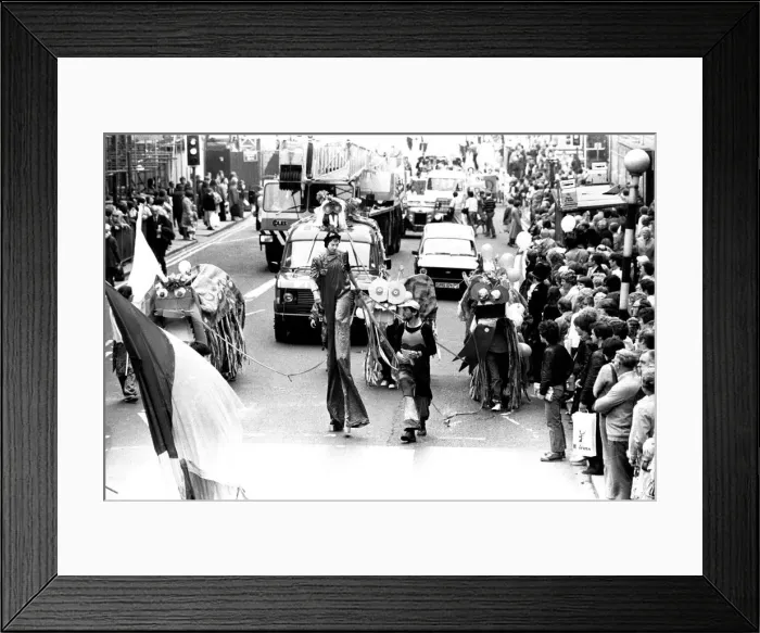 Framed Print : The Lord Mayor of Newcastles parade in the city centre on the 23rd June 1979