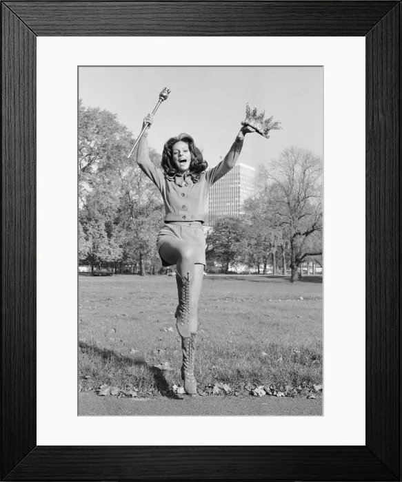 Framed Print : Lucia Tavares Petterle of Brazil, winner of the Miss World beauty contest at the Royal
