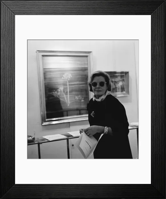 Framed Print : Fleur Cowles was a writer, editor, painter and above all a society hostess pictured in