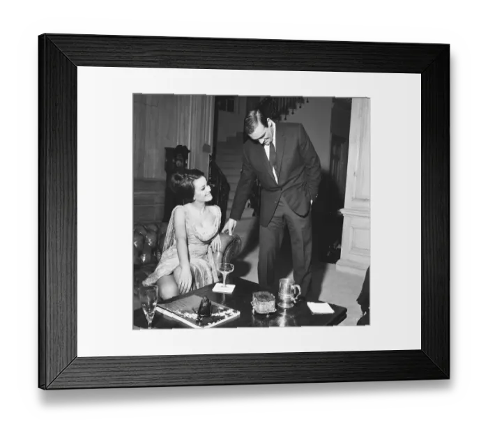 Framed Print : Parisienne actress Claudine Auger who will play Domino in the James Bond film Framed Print : Parisienne actress Claudine Auger who will play Domino in the James Bond film